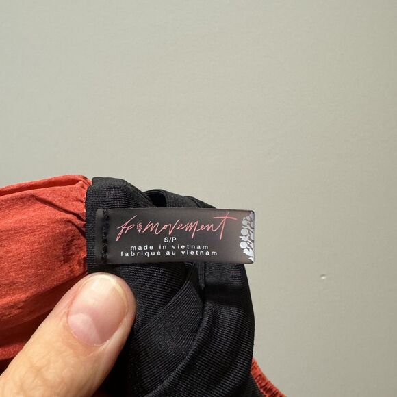 Free People Varsity Blues Shorts Built In Liner Red Running Women sz Small - Picture 3 of 10